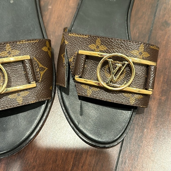 LOUIS VUITTON Lock It mule Sandals Size 37 7 - Picture 7 of 7
